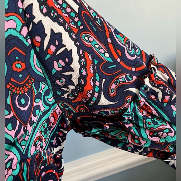 SET of 2 Talbots Womens Blouses Tops Tunics Bird - Picture 6 of 13